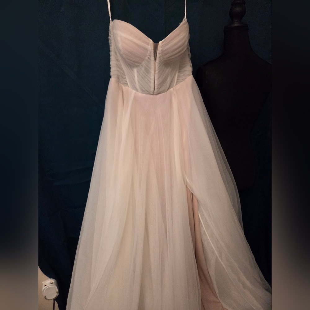 Martina Liana 1497  Sheer Corset A-Line Wedding Dress Size 12 NWOT - Picture 8 of 8